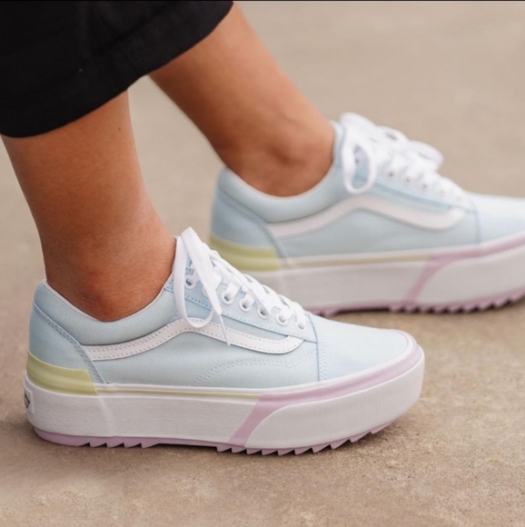vans pastel era stacked